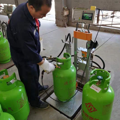 Cylindres remplissants automatiques anti-déflagrants remplissants d'échelle de LPG pour le cylindre à la maison Thaïlande de lpg de gaz