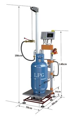 Machine de remplissage sans fil semi automatique de cylindre de gaz de 180kg LPG