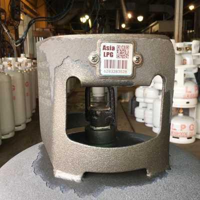 Anti combustion de cylindre d'étiquette en céramique inoxydable de code barres avec la couverture en caoutchouc